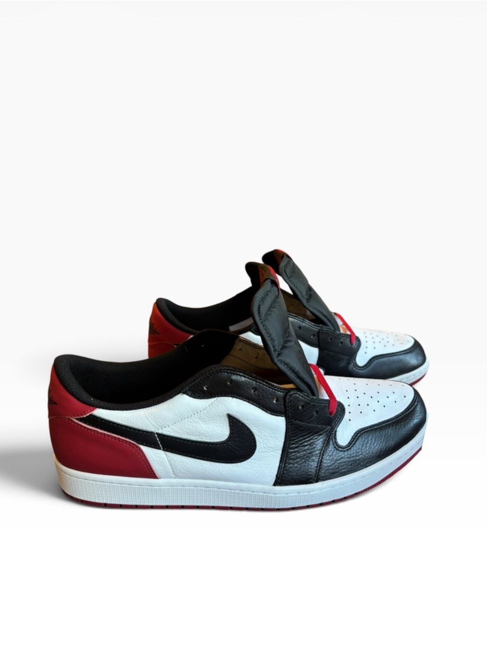 Size 17 • Air Jordan 1 Retro Low OG “Black Toe”